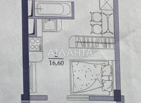 1-room apartment apartment by the address st. Vilyamsa ak (area 25,0 m2) - Atlanta.ua