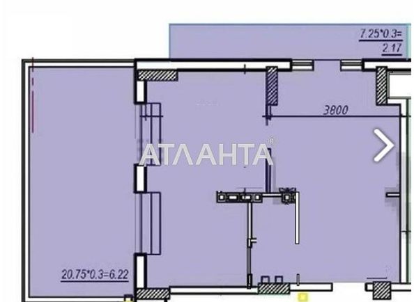 1-комнатная квартира по адресу Шевченко пр. (площадь 54,6 м2) - Atlanta.ua - фото 16