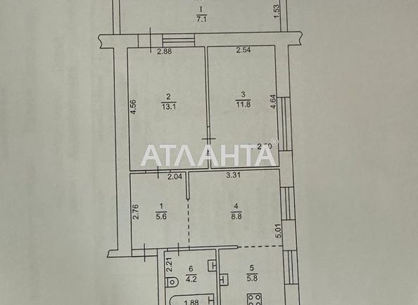 2-rooms apartment apartment by the address st. Svyatoslava Rikhtera Shchorsa (area 56,4 m2) - Atlanta.ua - photo 15