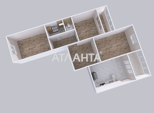 3-кімнатна квартира за адресою проспект Глушкова (площа 95,6 м²) - Atlanta.ua - фото 30