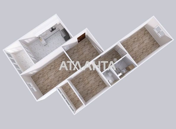 3-кімнатна квартира за адресою проспект Глушкова (площа 95,6 м²) - Atlanta.ua - фото 31