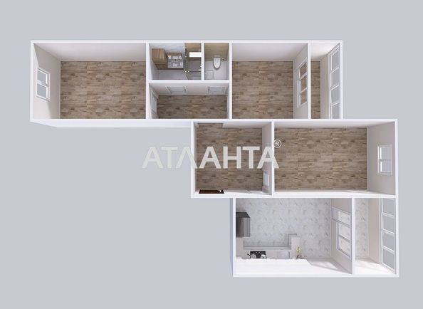 3-кімнатна квартира за адресою проспект Глушкова (площа 95,6 м²) - Atlanta.ua - фото 34