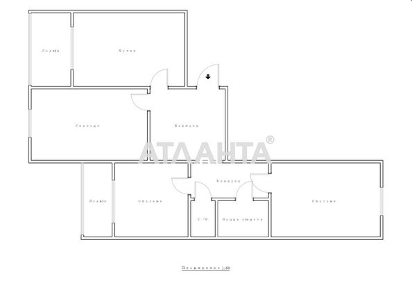 3-кімнатна квартира за адресою проспект Глушкова (площа 95,6 м²) - Atlanta.ua - фото 36
