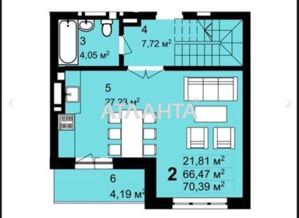 2-rooms apartment apartment by the address st. Shchiretskaya ul (area 70,4 m2) - Atlanta.ua