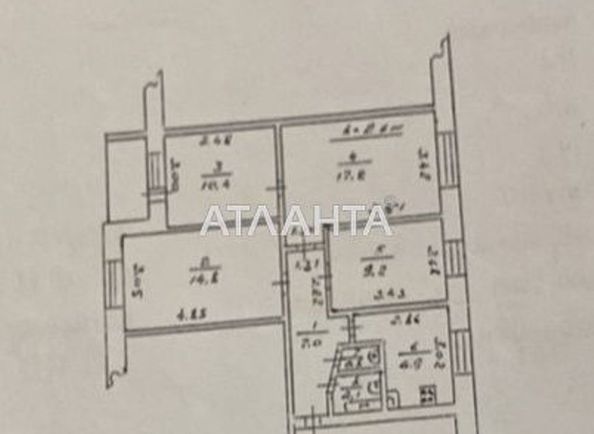 Багатокімнатна квартира за адресою вул. Ойстраха Давида (площа 70,0 м2) - Atlanta.ua - фото 11
