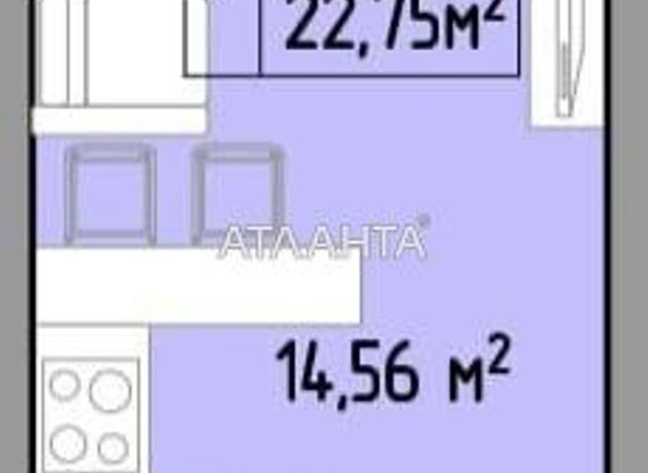 1-room apartment apartment by the address st. Pishonovskaya (area 23,0 m2) - Atlanta.ua