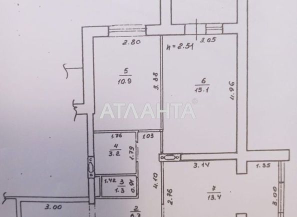 2-rooms apartment apartment by the address st. Pishonovskaya (area 61,0 m2) - Atlanta.ua - photo 2
