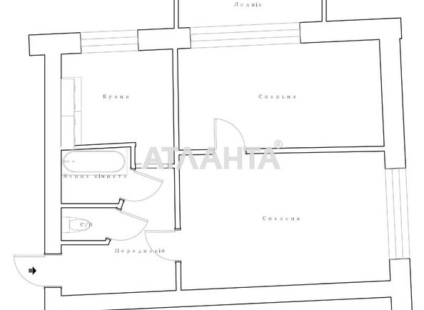 2-rooms apartment apartment by the address st. Baltskaya dor (area 39,8 m²) - Atlanta.ua - photo 18