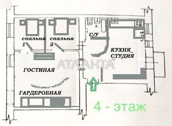 4+-rooms apartment apartment by the address st. Yasnaya (area 140,0 m2) - Atlanta.ua - photo 17