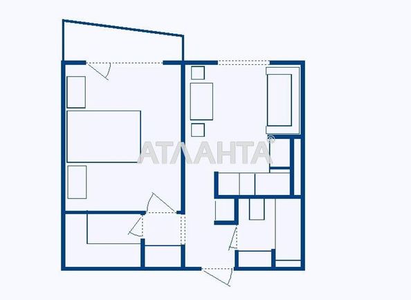 1-кімнатна квартира за адресою вул. Бочарова ген. (площа 35,0 м2) - Atlanta.ua - фото 21