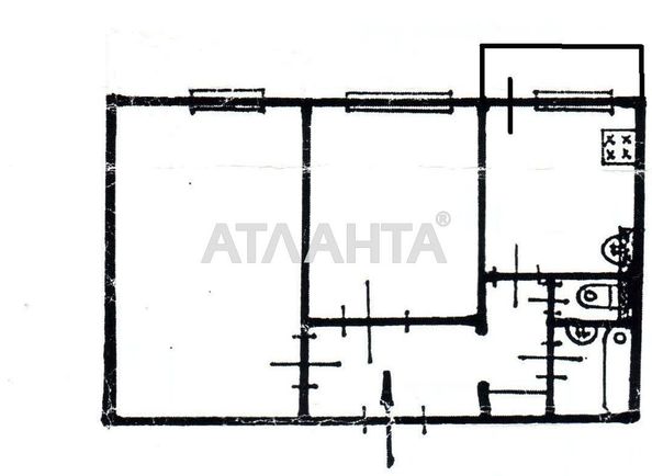 2-кімнатна квартира за адресою вул. Академіка Корольова (площа 45,0 м2) - Atlanta.ua - фото 5