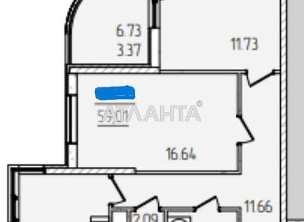 2-rooms apartment apartment by the address st. Krasnova (area 59,0 m2) - Atlanta.ua