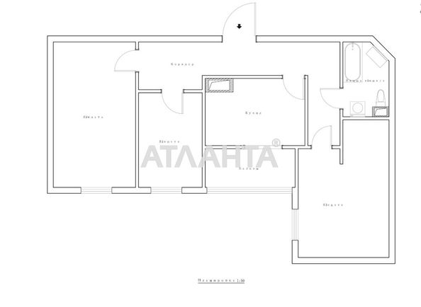 3-комнатная квартира по адресу ул. Жаботинского (площадь 94,5 м²) - Atlanta.ua - фото 31