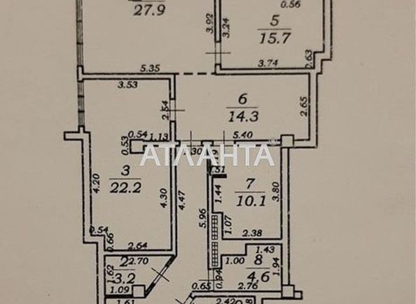 3-комнатная квартира по адресу Обсерваторный пер. (площадь 123,0 м2) - Atlanta.ua - фото 18