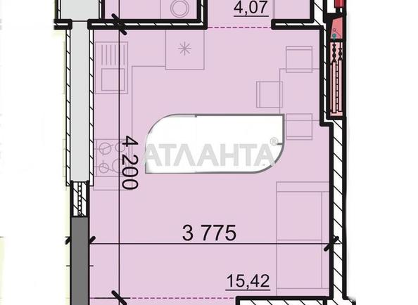 1-комнатная квартира по адресу ул. Вильямса ак. (площадь 28,6 м²) - Atlanta.ua - фото 16