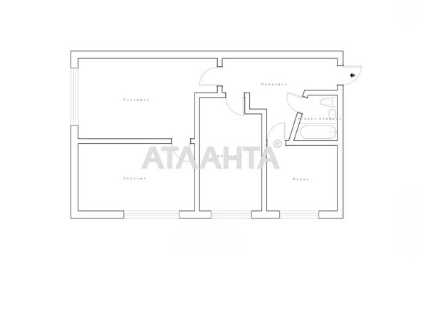 3-rooms apartment apartment by the address st. Geroev Krut Tereshkovoy (area 51,9 m²) - Atlanta.ua - photo 21