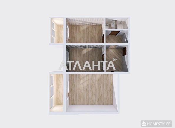 2-rooms apartment apartment by the address st. Topolevaya (area 72,9 m²) - Atlanta.ua - photo 10