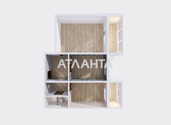 2-rooms apartment apartment by the address st. Topolevaya (area 72,9 m²) - Atlanta.ua - photo 12