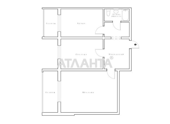 2-rooms apartment apartment by the address st. Topolevaya (area 72,9 m²) - Atlanta.ua - photo 20