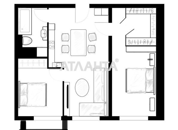2-rooms apartment apartment by the address st. Genuezskaya (area 65,2 m2) - Atlanta.ua - photo 16