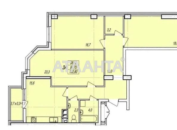 3-rooms apartment apartment by the address st. Lyustdorfskaya dor Chernomorskaya dor (area 101,2 m²) - Atlanta.ua - photo 2