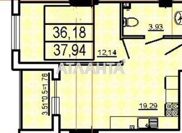 1-room apartment apartment by the address st. Kulikovskiy 2 y per (area 38,0 m2) - Atlanta.ua - photo 2