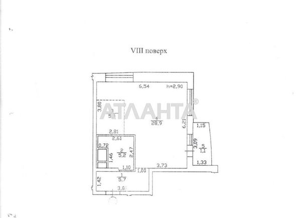 1-room apartment apartment by the address st. Gagarina pr (area 46 m²) - Atlanta.ua - photo 5