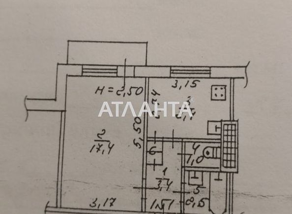 1-комнатная квартира по адресу ул. Бочарова ген. (площадь 35,0 м2) - Atlanta.ua - фото 8