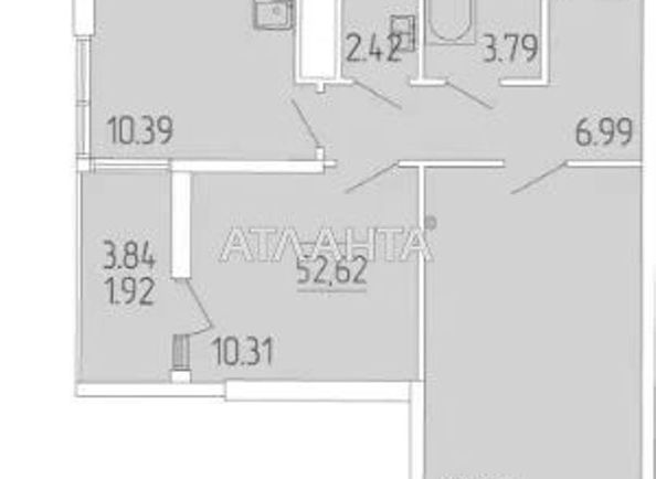 2-кімнатна квартира за адресою вул. Краснова (площа 52,7 м2) - Atlanta.ua - фото 2