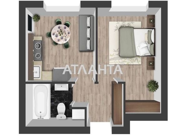 1-room apartment apartment by the address st. Yunosti (area 24,0 m2) - Atlanta.ua - photo 9