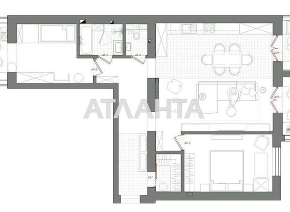 3-rooms apartment apartment by the address st. Pulyuya (area 104,9 m2) - Atlanta.ua - photo 21