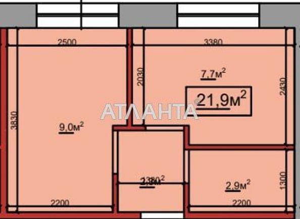 1-комнатная квартира по адресу ул. Бугаевская (площадь 21,9 м²) - Atlanta.ua - фото 8