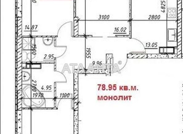 3-rooms apartment apartment by the address st. Baltiyskiy per (area 79,0 m2) - Atlanta.ua - photo 2