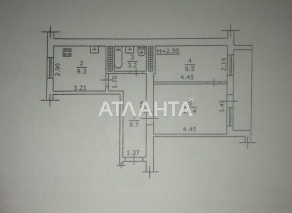 2-rooms apartment apartment by the address st. Nikolaevskaya dor Kotovskaya dor (area 50,0 m2) - Atlanta.ua - photo 9