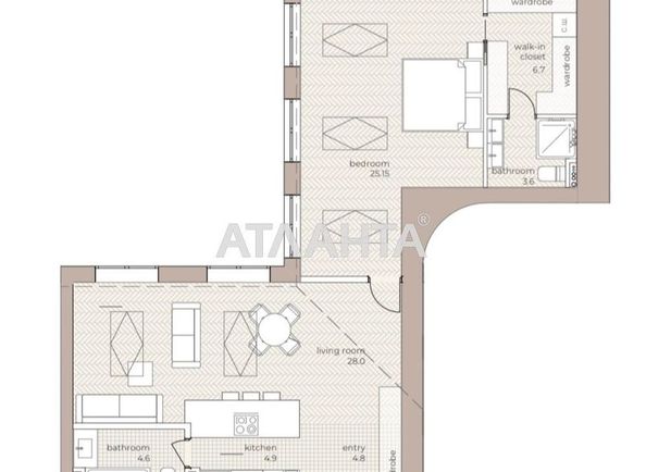1-room apartment apartment by the address st. Gogolya (area 77,8 m2) - Atlanta.ua - photo 2