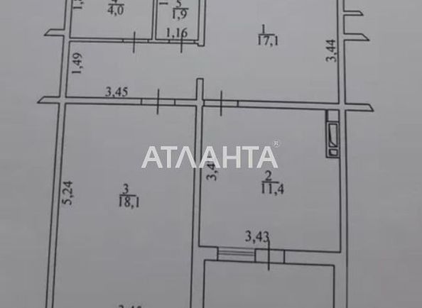1-комнатная квартира по адресу ул. Николая Хвылевого (площадь 55,0 м2) - Atlanta.ua - фото 6