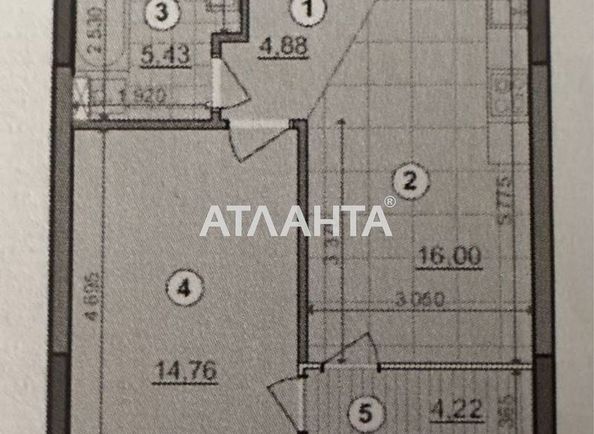 1-комнатная квартира по адресу ул. Некрасова (площадь 45,5 м²) - Atlanta.ua - фото 14