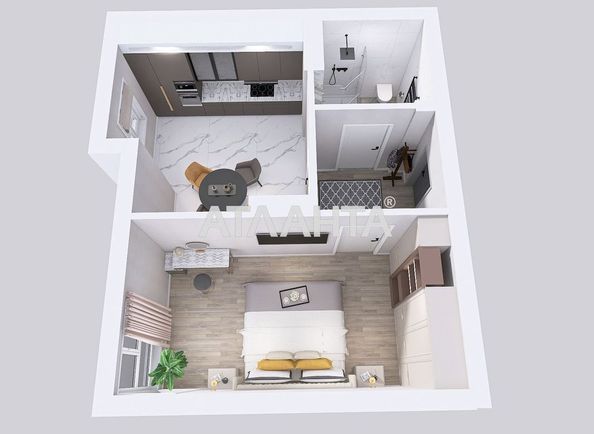 1-кімнатна квартира за адресою вул. Максимовича (площа 44 м²) - Atlanta.ua - фото 16