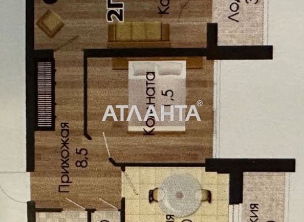 2-комнатная квартира по адресу Новониколаевская дор. (площадь 64,2 м²) - Atlanta.ua - фото 9