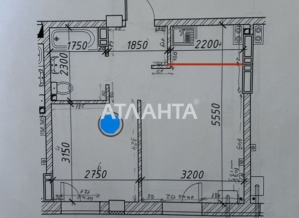 1-room apartment apartment by the address st. Inglezi 25 chapaevskoy div (area 33,0 m2) - Atlanta.ua - photo 13