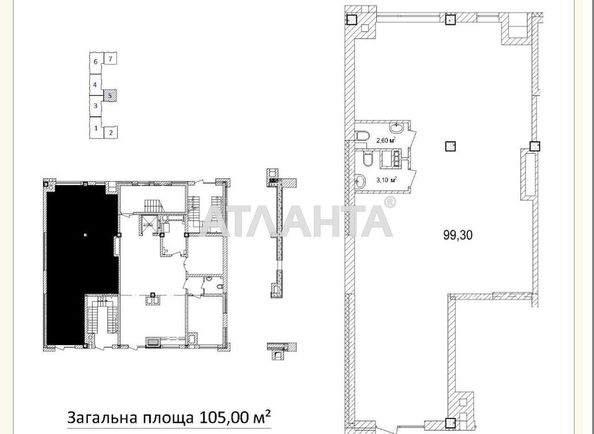 Commercial real estate at st. Evreyskaya Bebelya (area 105,0 m2) - Atlanta.ua