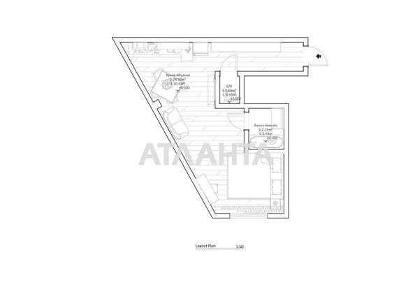 1-комнатная квартира по адресу Фонтанская дор. (площадь 40,7 м²) - imageAlt 21 1-комнатная квартира по адресу Фонтанская дор. (площадь 40,7 м²) - Atlanta.ua - imageAlt 21