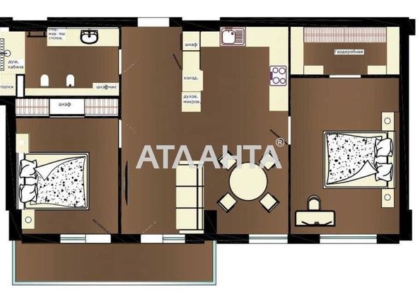 3-rooms apartment apartment by the address st. Karantinnaya Lizoguba (area 80,0 m2) - Atlanta.ua - photo 5