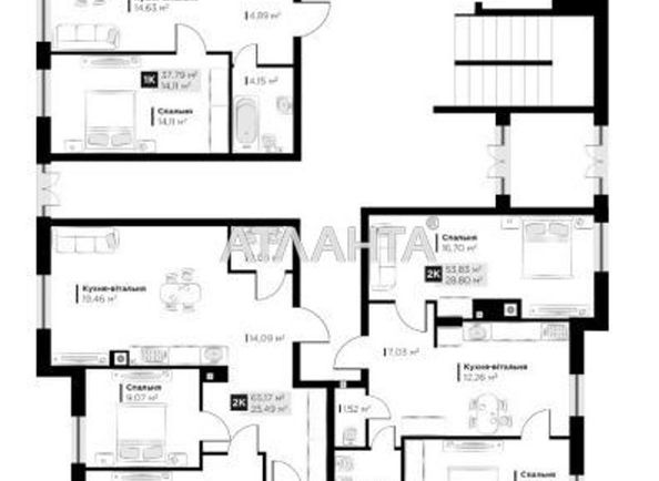 1-room apartment apartment by the address st. Orlika Pilipa (area 36,2 m2) - Atlanta.ua - photo 3