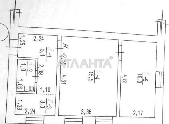 2-кімнатна квартира за адресою вул. Карнаухіна (площа 34,1 м²) - Atlanta.ua - фото 9
