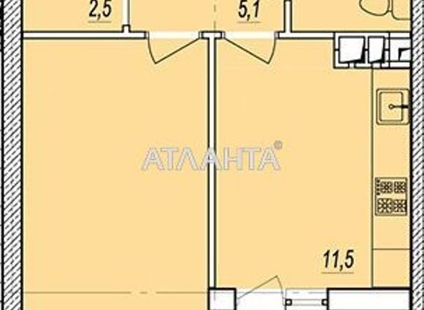 1-room apartment apartment by the address st. Prokhorovskaya Khvorostina (area 46,2 m2) - Atlanta.ua - photo 8