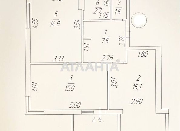 2-комнатная квартира по адресу ул. Профсоюзная (площадь 60,0 м2) - Atlanta.ua - фото 6