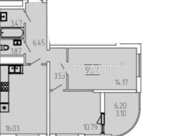 2-кімнатна квартира за адресою вул. Краснова (площа 59,4 м²) - Atlanta.ua - фото 5