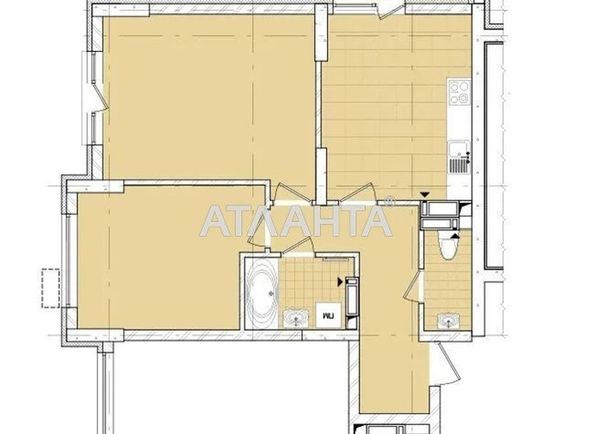 2-rooms apartment apartment by the address st. Petra Kalnyshevskogo (area 68,0 m2) - Atlanta.ua
