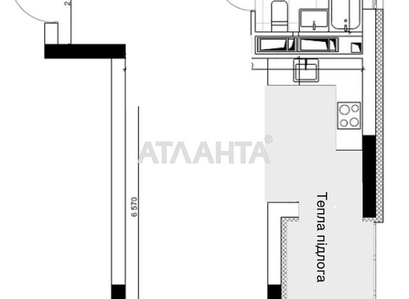 1-кімнатна квартира за адресою вул. Тираспільська (площа 48,0 м2) - Atlanta.ua - фото 11